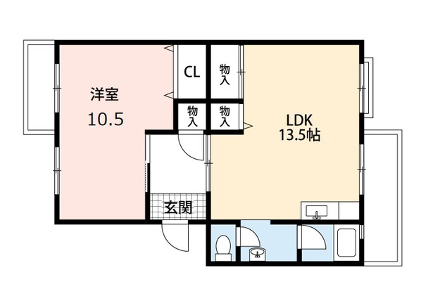 メゾン酒井Bの物件間取画像